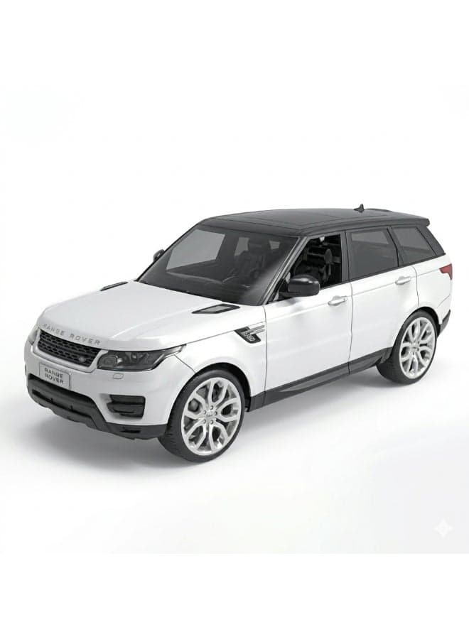RW Land Rover Range Rover Sport RC Car 1:14 Scale, 2.4GHz Remote Control SUV with Lights, Rechargeable Battery & Multi-Directional Control, White