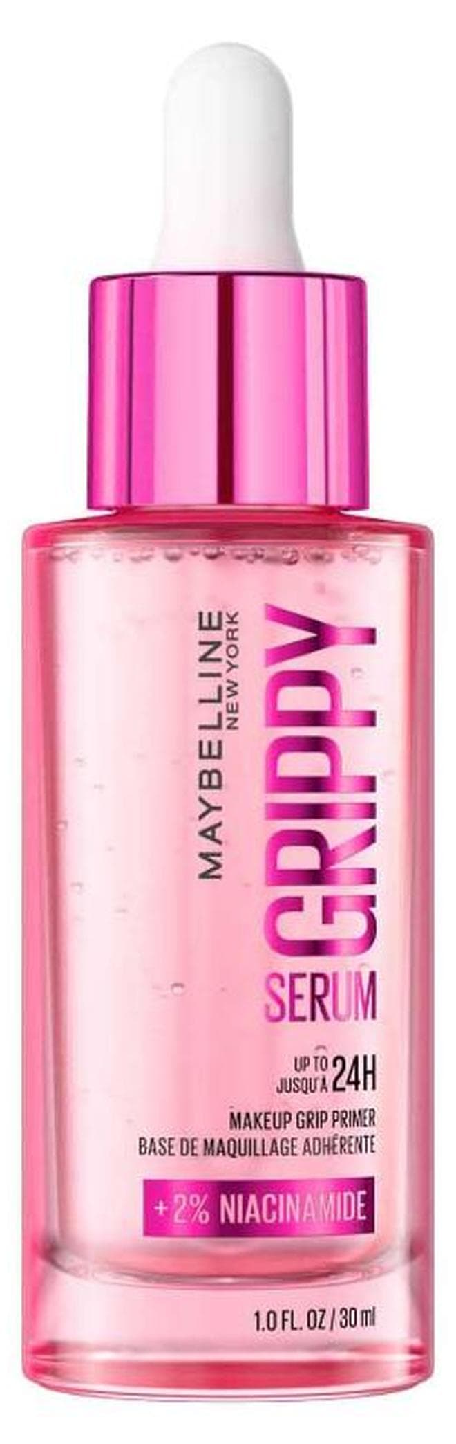 Grippy Serum Primer, Hydrating Makeup Primer With 2% Niacinamide For Up To 24Hr Make Up Wear, Clear, 30Ml