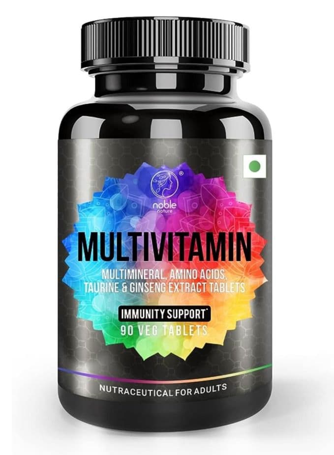 Multivitamin for Men and Women, Multimineral, Amino Acids with Zinc, Vitamin C, Vitamin D3, Taurine & Ginseng Extract - 90 Veg Tablets