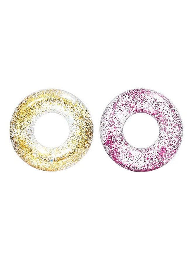 Glitter Donut Shape Inflatable Pool Float