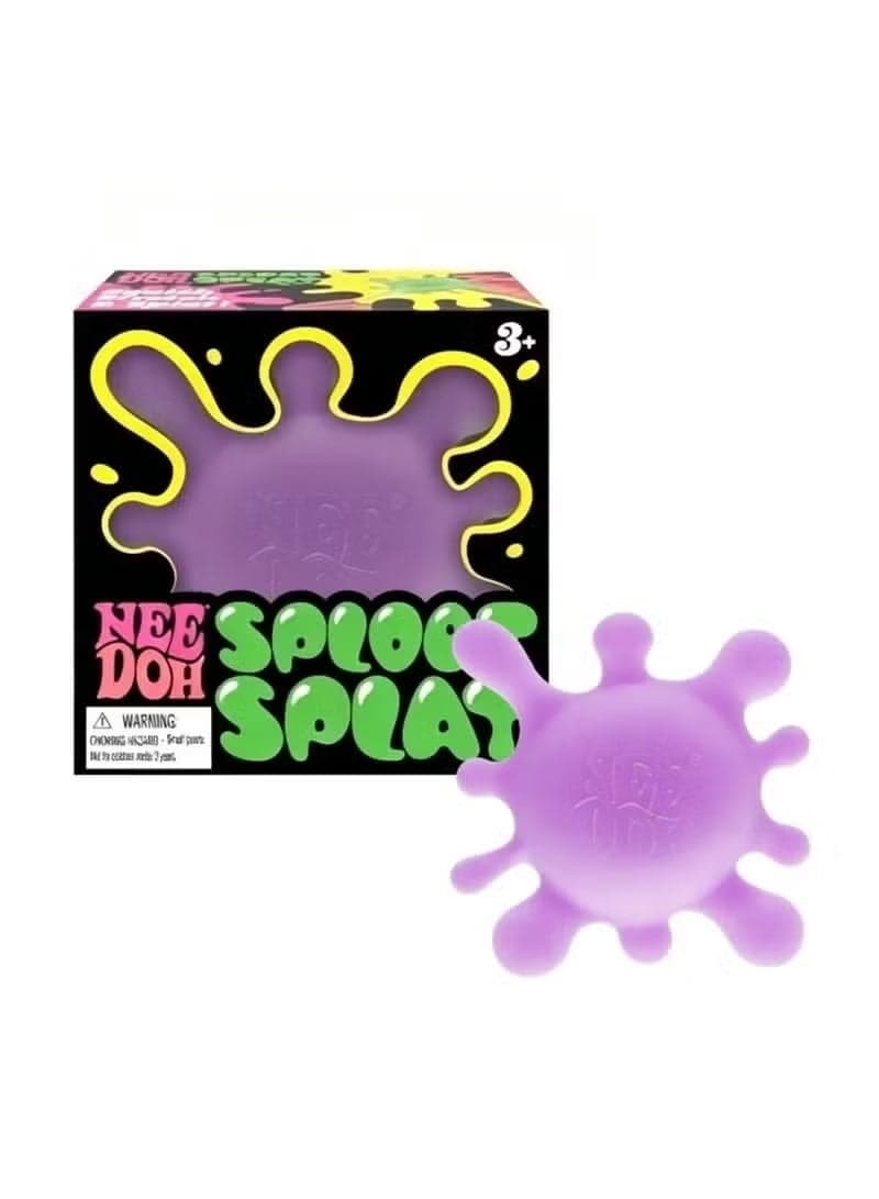 Schylling NeeDoh Sploot Splat Squishy Toy, Stress Relief Sensory Fidget Toy for Kids & Adults, Viral Squeeze Toy for Anxiety & ADHD, Soft Slow-Rising Splat Ball, 3+ Age,