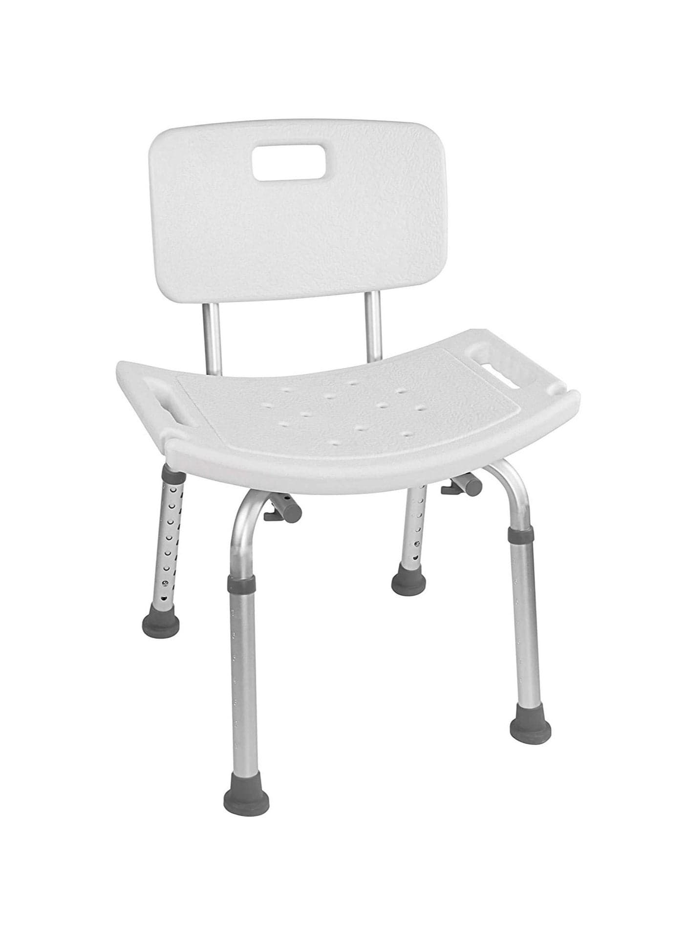 Shower Chair with Removable Back Easy To Assemble Spa Bathtub Adjustable