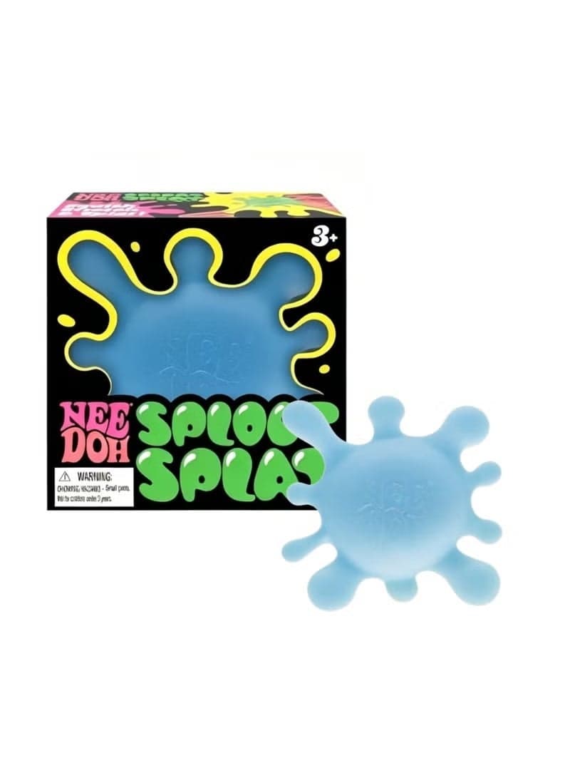 Schylling NeeDoh Sploot Splat Squishy Toy, Stress Relief Sensory Fidget Toy for Kids & Adults, Viral Squeeze Toy for Anxiety & ADHD, Soft Slow-Rising Splat Ball, 3+ Age,