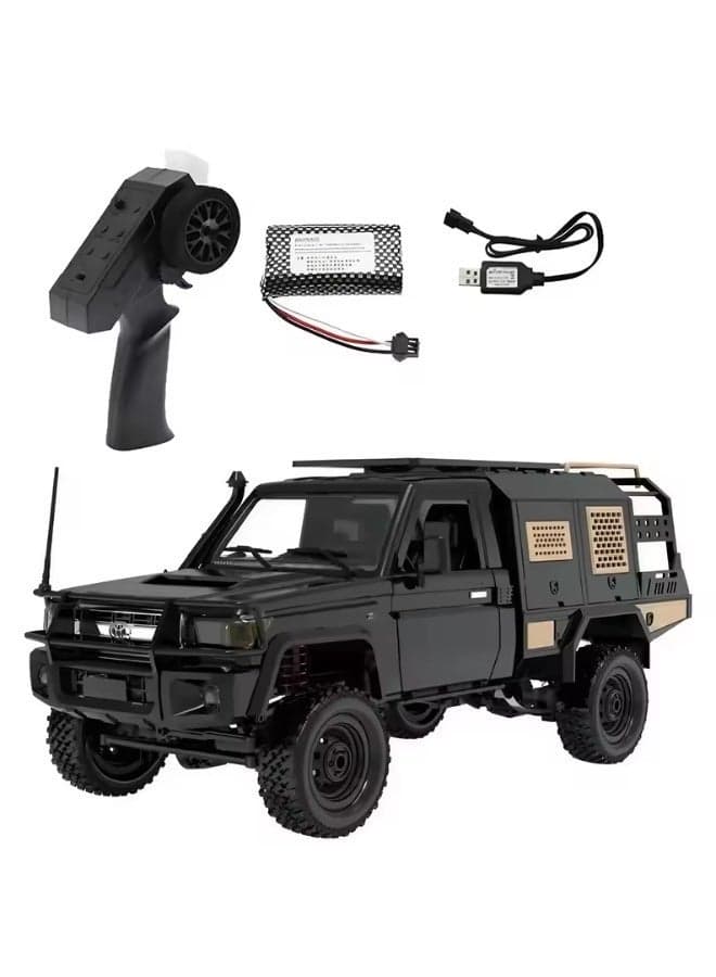 wheels 1/12 RC CAR Rock Crawler, Toyota MN-82S RC Pickup Truck, 2.4GHz RC Rock Crawler 4x4 Remote Control Off Road Car RTF with Upgraded Chassis Toy Gifts for Adults
