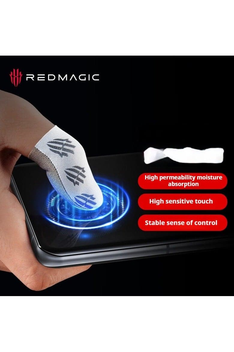 REDMAGIC Gaming Gloves Fingertip Silvercloth – Pro Finger Sleeves for Mobile Gaming