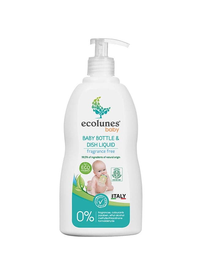 Hypoallergenic Baby Bottle And Dish Liquid 500 Ml , Baby Bottle Cleanser, Best For Cleaning Baby Feeding Bottles Teats And Accessories, Fragrance - Free Baby Bottle And Pump Parts Dish Wash