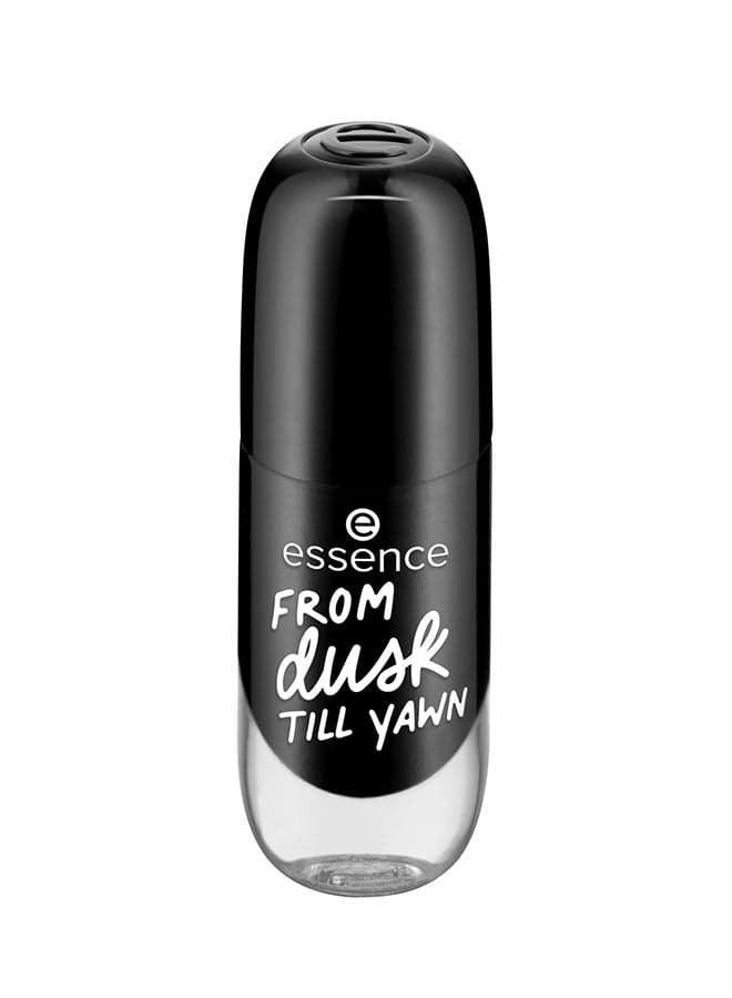 Gel Nail Polish | 46 Black From Dusk Till Yawn | Quick Dry in 40 Seconds | Glossy Finish | Vegan & Climate Neutral | Long Lasting Gel-Like Nails | 8 ml (Pack of 1) From Dusk Till Yawn