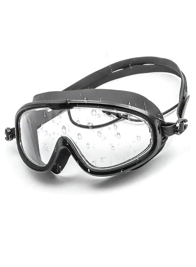 Swim Goggles No Leaking Anti-Fog Pool Goggles Swimming Goggles for Adult Men Women Youth, UV Protection 180° Clear Vision Black