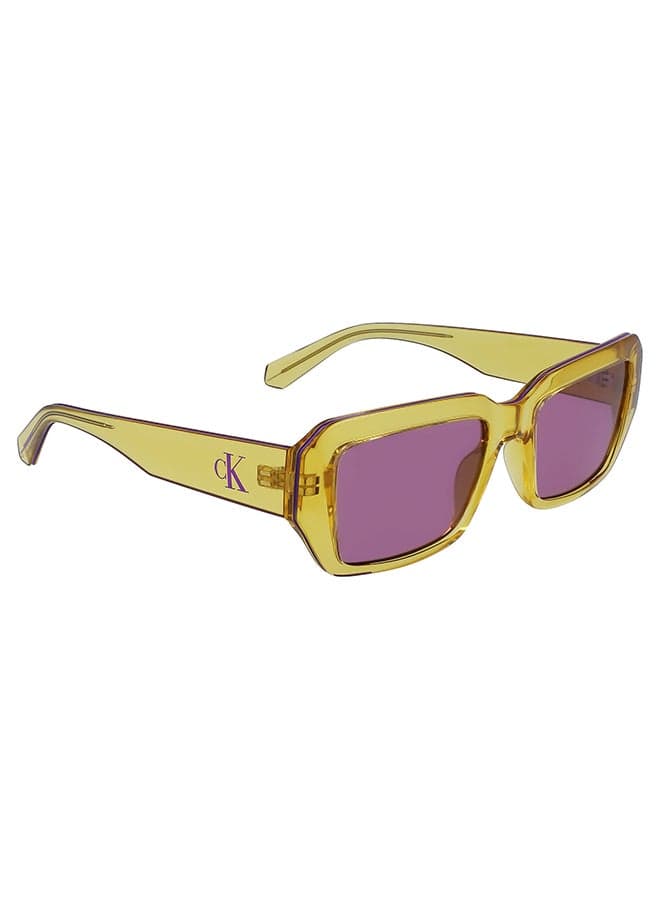 Unisex Rectangular Sunglasses - CKJ23602S-701-5319 - Lens Size: 53 Mm