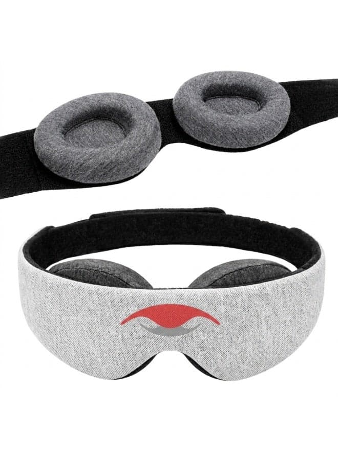 Al Kalal Luxury 100% Blackout Sleep Mask - Zero Eye Pressure Adjustable Eye Cups, 3D Molded Premium Eye Mask for Deep Sleep, Light Sleepers & Travelers