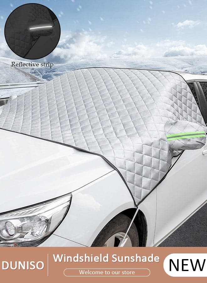 Windshield Sunshade Car Sun Protection Cover Car Shade Front Windshield Blocks 99% UV Rays Keeps Your Vehicle Cool Foldable For All Seasons