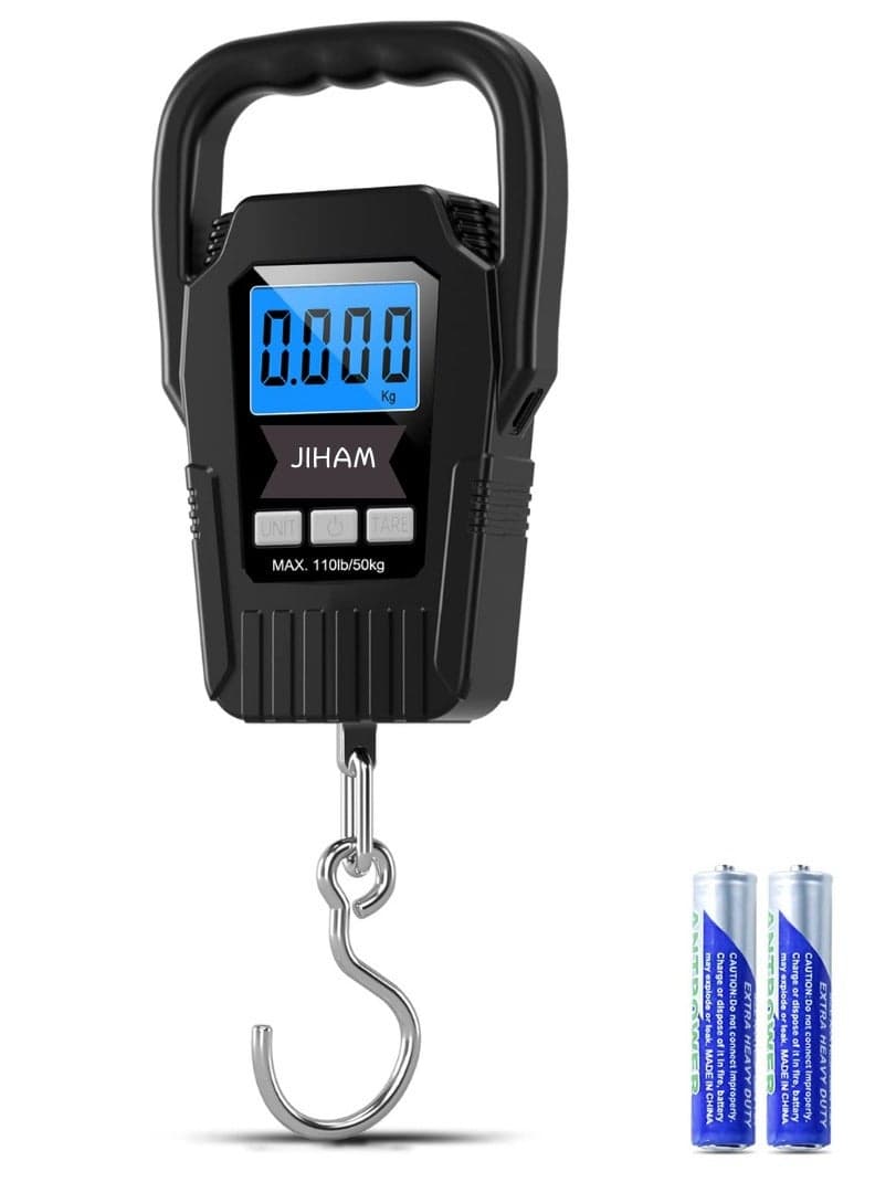 Premium Quality Digital Hanging Fish Luggage Scale-Portable Handheld Baggage Scale For Travel Suitcase, Scale For Traveling With Lcd Display 50Kg/110Lb