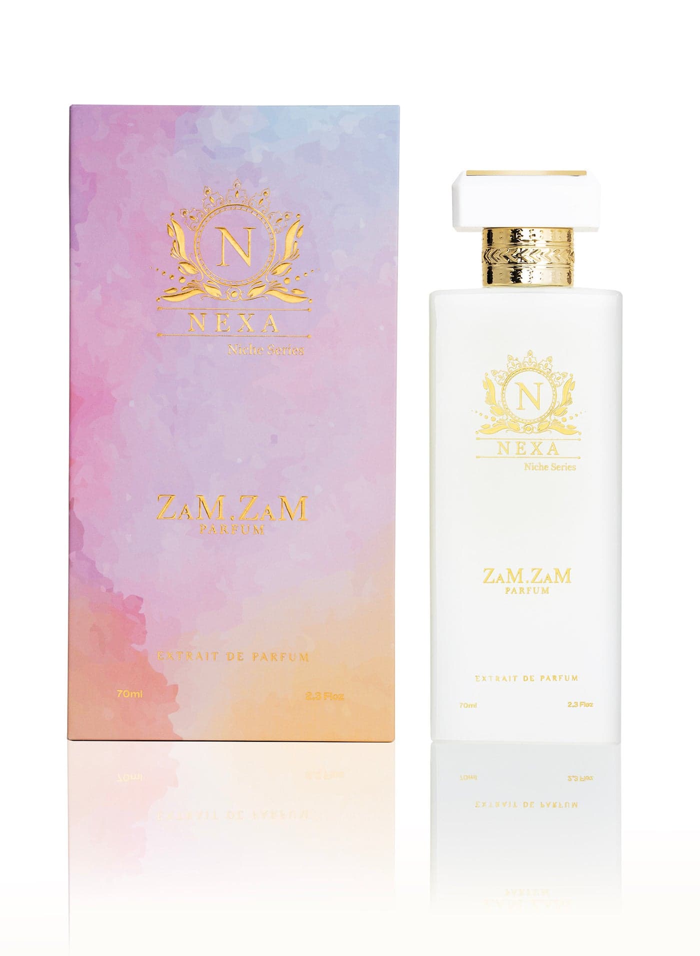 Zamzam Nexa 70ml Unisex Eau de Parfum | Long-Lasting Fragrance with Bergamot, Grapefruit, Rose, Jasmine, Strawberry, Ylang-Ylang, Orange Blossom, Oakmoss, Sandalwood & Amber