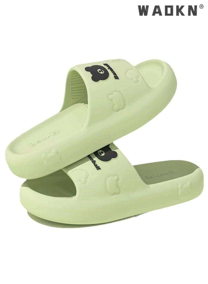 Slippers for Women Quick Drying Slide Sandal with Thick Sole Non-Slip Soft Shower Slippers Open Toe Spa Bath Pool Gym House Sandals for Indoor & Outdoor Casual Indoor Bathroom Home Non-slip Shoes