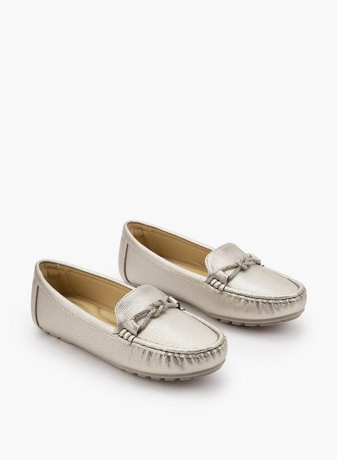Loafer With Mettalic Trim