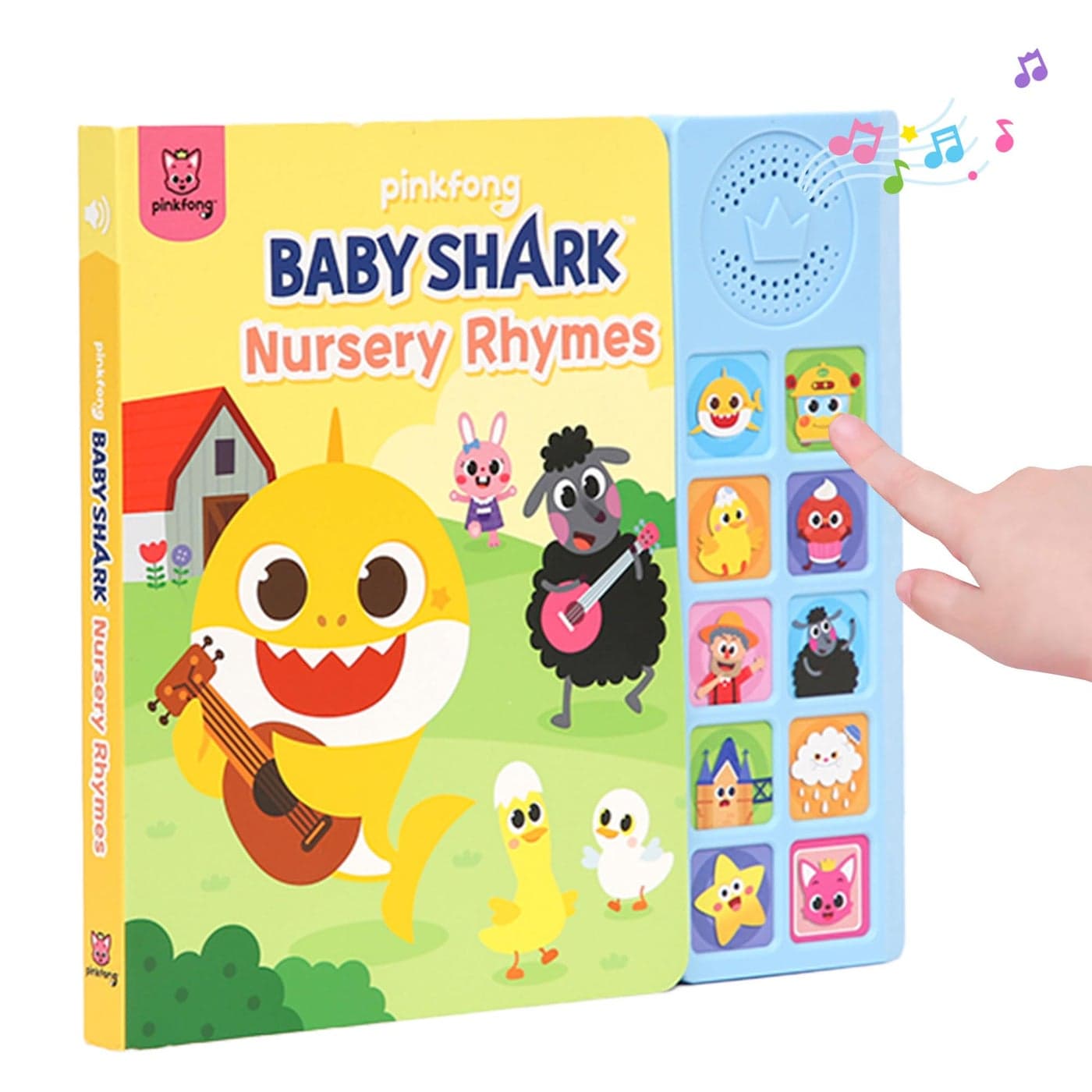 Pinkfong Baby Shark Nursery Rhymes 10 Button Sound Book| Learning & Education Toys | Interactive Baby Books for Toddlers 1-3 | Gifts for Boys & Girls