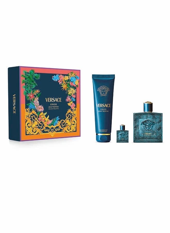 Eros Pour Homme Edt Gift Set 100ml