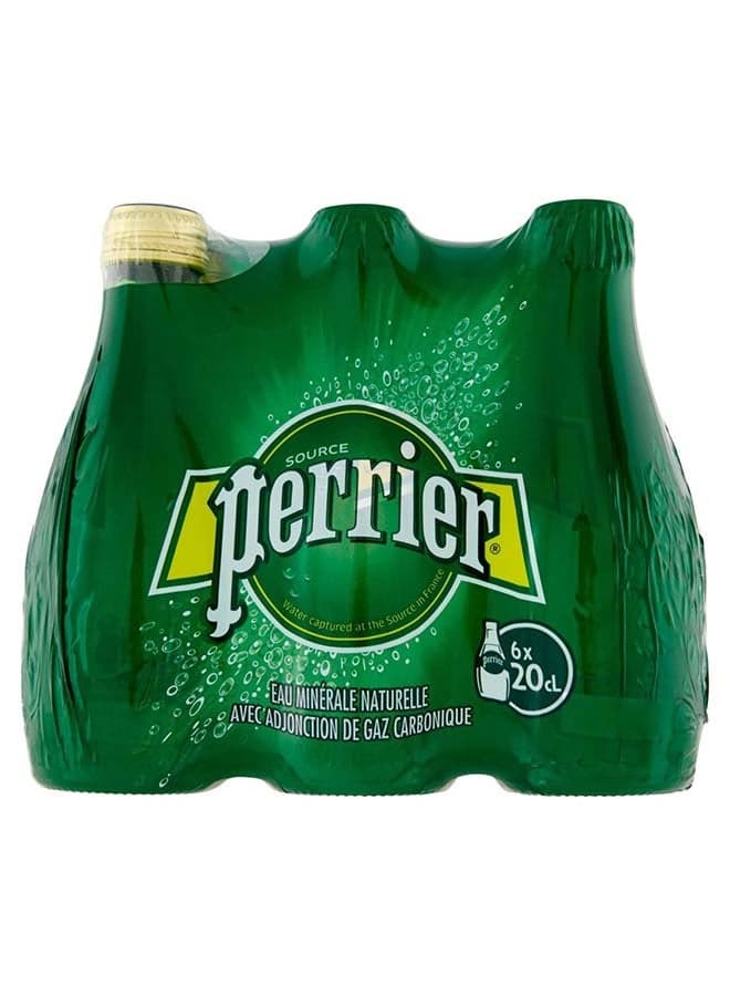 Perrier Sparkling Water Glass Bottle 200 Ml @ Special Price 6 X 200 Ml
