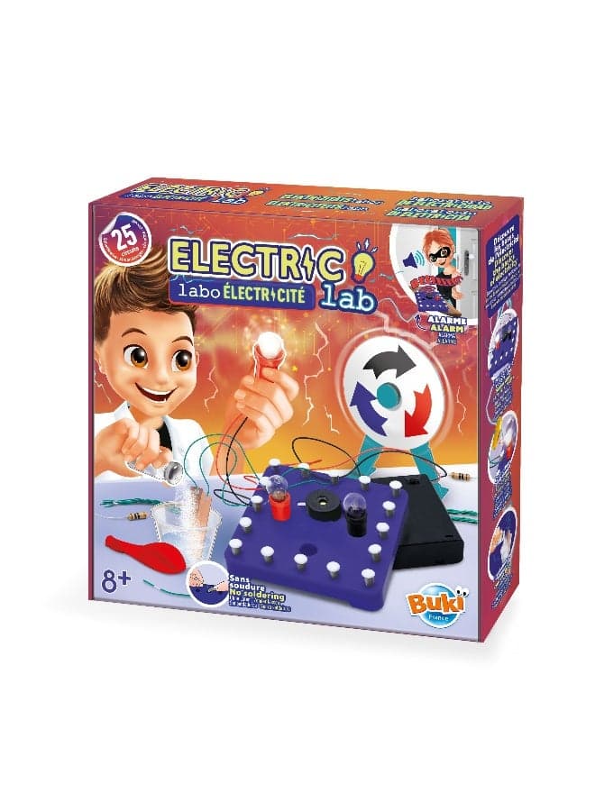 Electricity Workshop – Electronics Kit | Build 25 electrical circuits in total safety, for Kids 8+ Years
