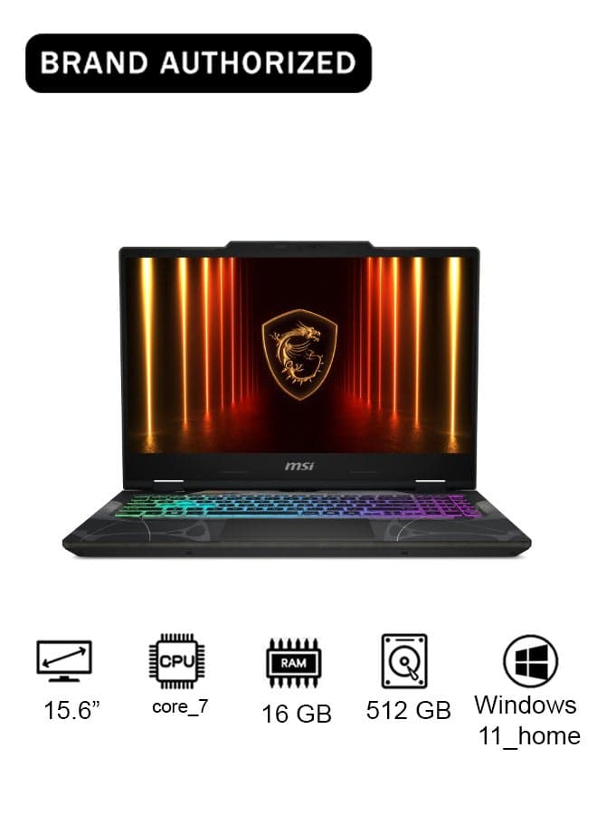Cyborg Laptop With 15.6-Inch Full HD Display,Core 7 240H Processor/16GB RAM/512GB SSD/NVIDIA® GeForce RTX 5060 Graphics/Windows 11 Home Translucent Black