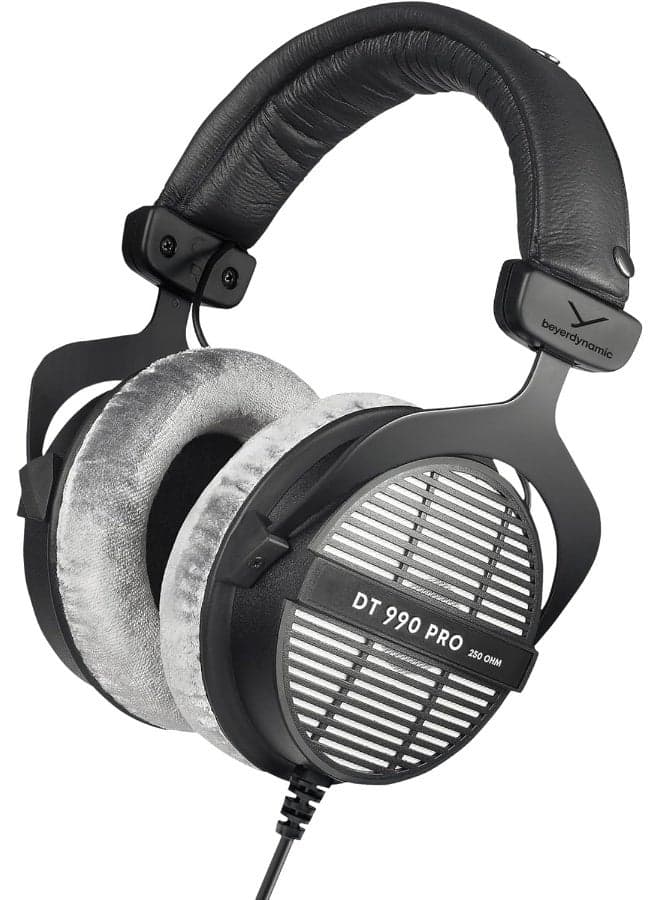 beyerdynamic DT 990 Pro 250 ohm Over-Ear Studio Headphones For Mixing, Mastering, and Editing, Wired