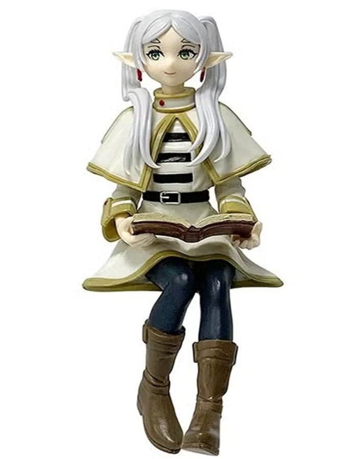 Frieren Sitting Elf Mage Frieren Anime Model - Perfect for Desktop Decoration and Gift Giving 14.5 cm