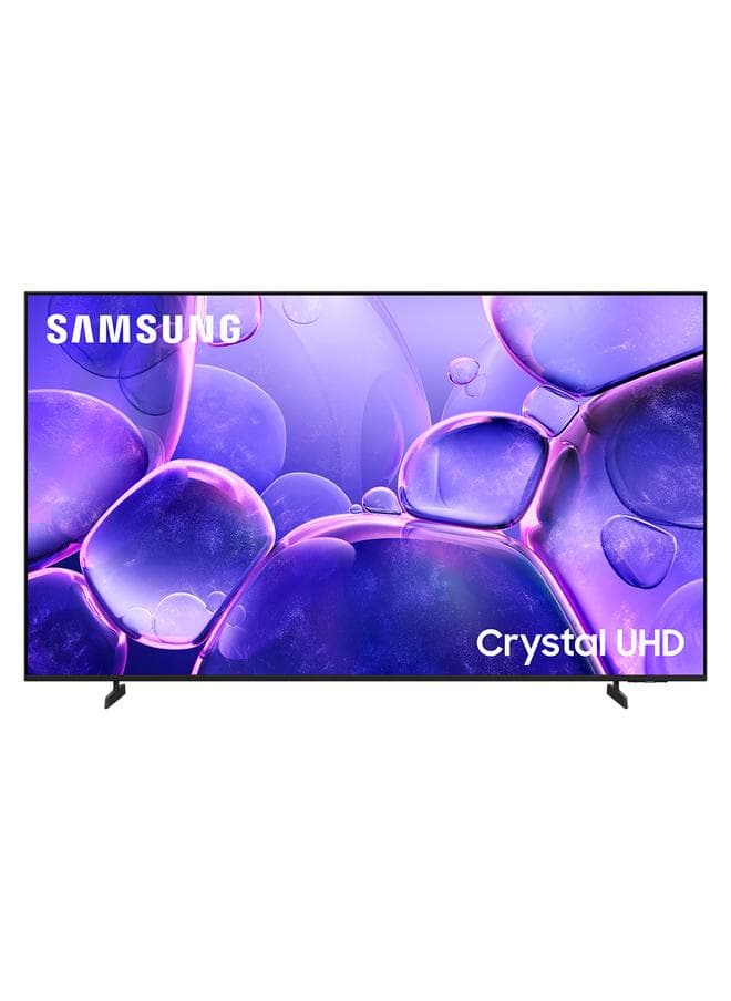 65 Inch Crystal UHD TV, U8000F, 4K, Crystal Processor 4K, MetalStream Design, Knox Security, Endless Free Content, Smart TV, UA65U8000 (2025 - International Version) U8000F BLACK