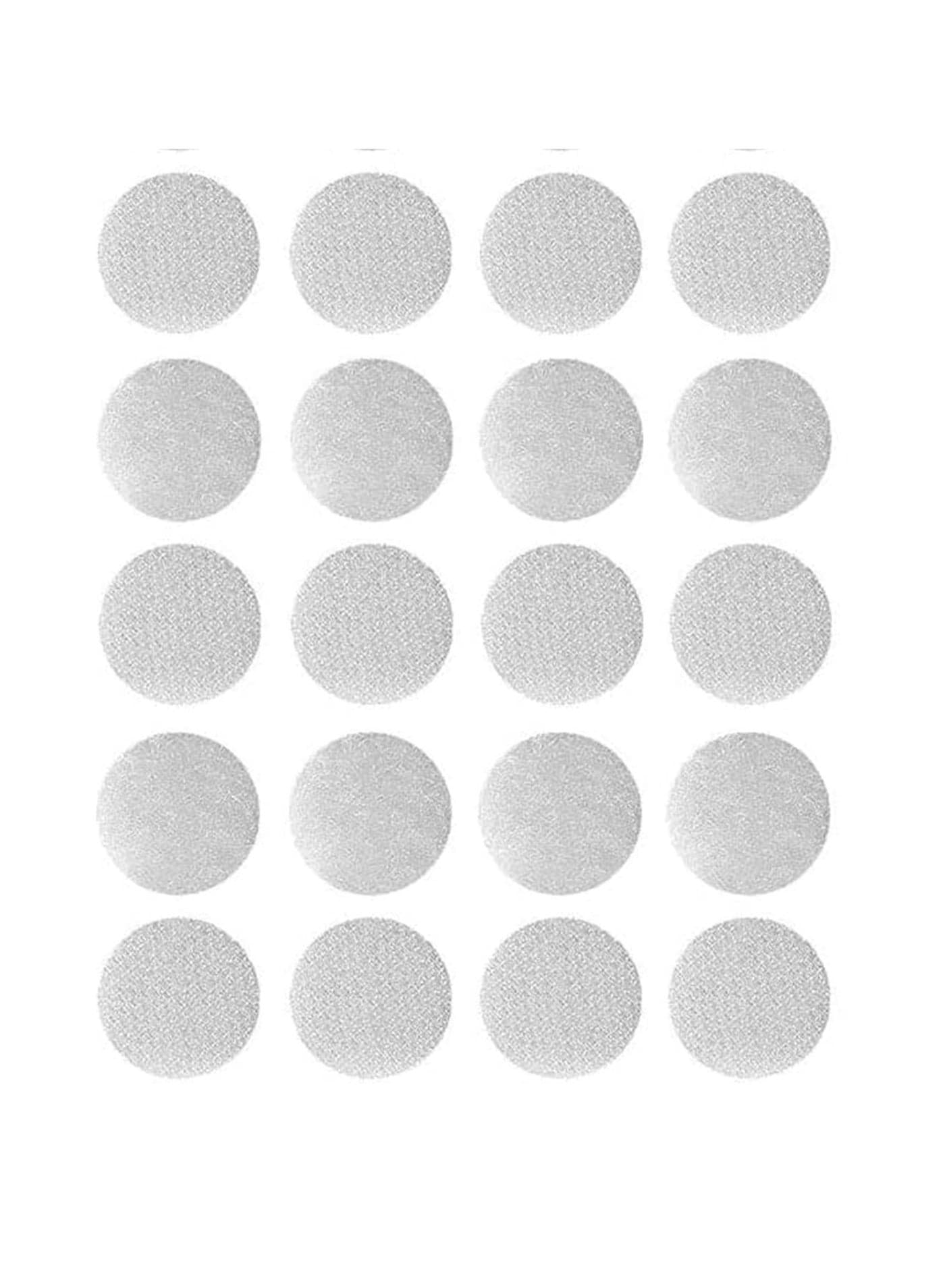 20-Piece Velcro Hook and Loop Double Sided Adhesive Dots White