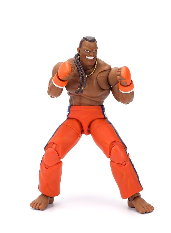 Jada DEEJAY STREET FIGHTER 6 inch deluxe articulated collector figure with interchangeable hands and head, accessories and 20 articulated points