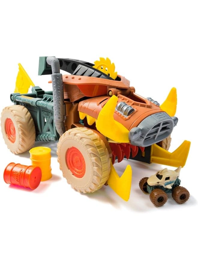 Monster Jam Mini Jam, Megalodon Mad Hog Chomper and Monster Truck – Vehicle Playset Toy for Kids Ages 3+