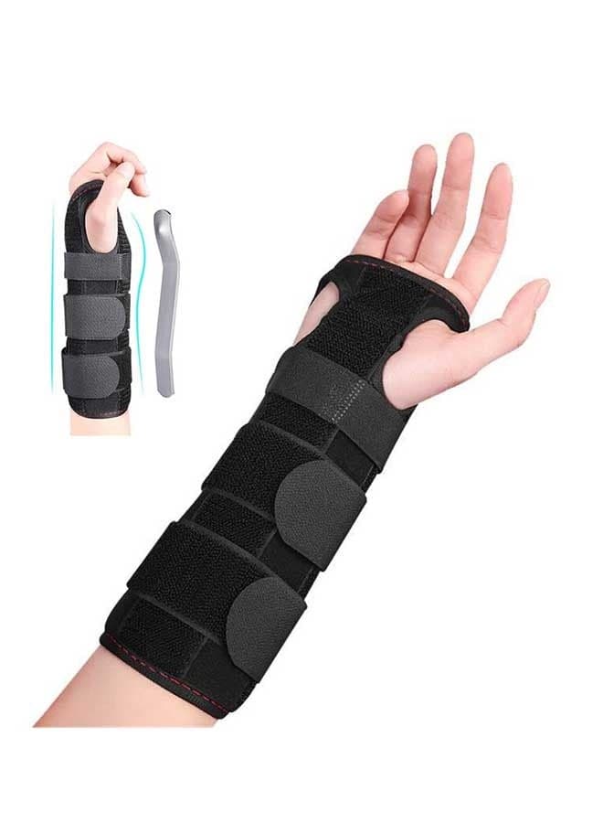 Adjustable Wrist Support Brace for Carpal Tunnel — Fits Left & Right Hand, Aluminum Splint, Helps Relieve Pain from Arthritis, Tendinitis, Sprains & Sports Injuries
