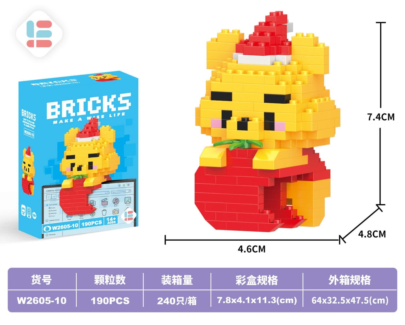 Compatible Lego Cartoon Little Man Doll Strawberry Bear Puzzle Assembled Children'S Toys