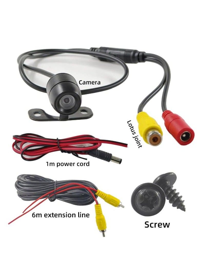 Small Butterfly HD Rearview Camera – 170° Ultra-Wide Angle Waterproof Backup Camera for Cars, 720P Night Vision, Shockproof, NTSC Format, DC12V – Reverse Parking Assistance