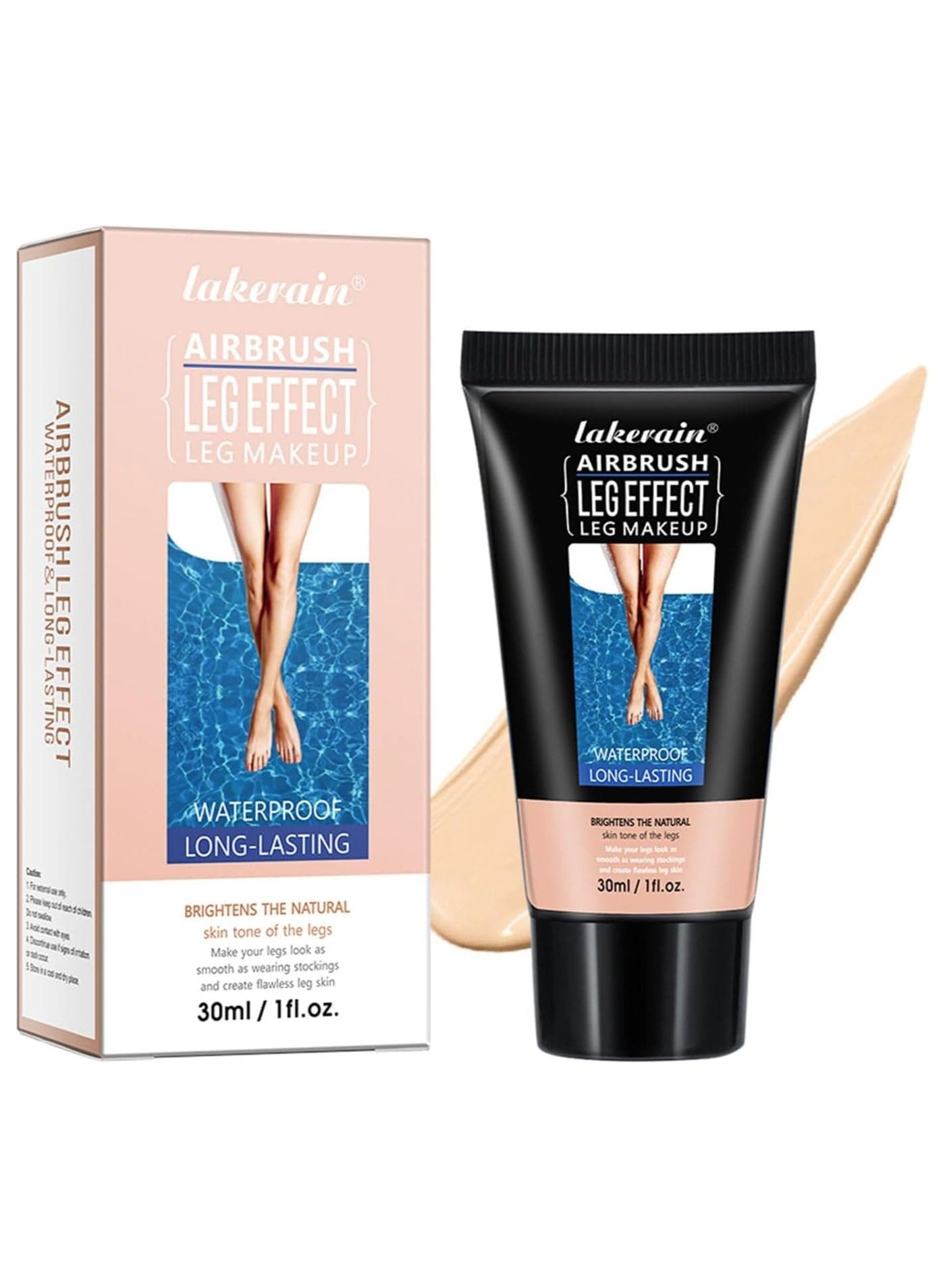 Getaria Leg Makeup Waterproof No Transfer, Leg Foundation Cover up Makeup for Varicose Veins Even Skin, Leg and Body Scar Concealer Makeup for Tattoo Cover Up (#1 Fairest Glow)