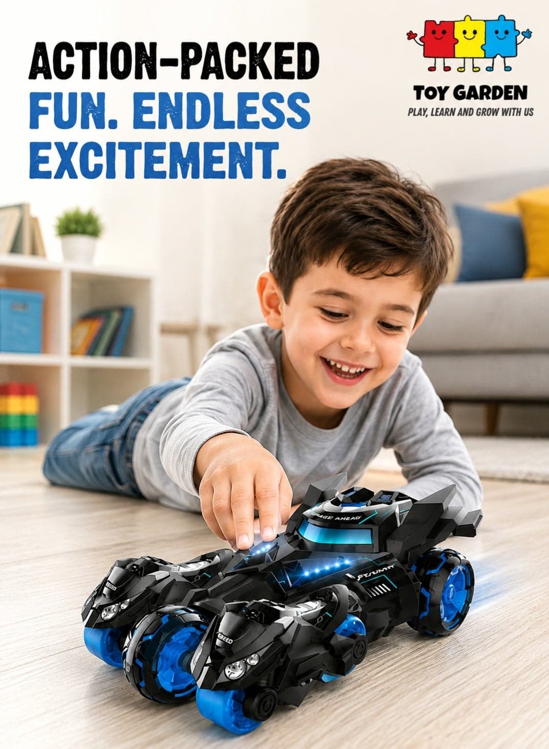 3-in-1 Pull Back Die-Cast Motorcycle & Race Car Launcher Toy – Catapult Vehicle Set for Kids