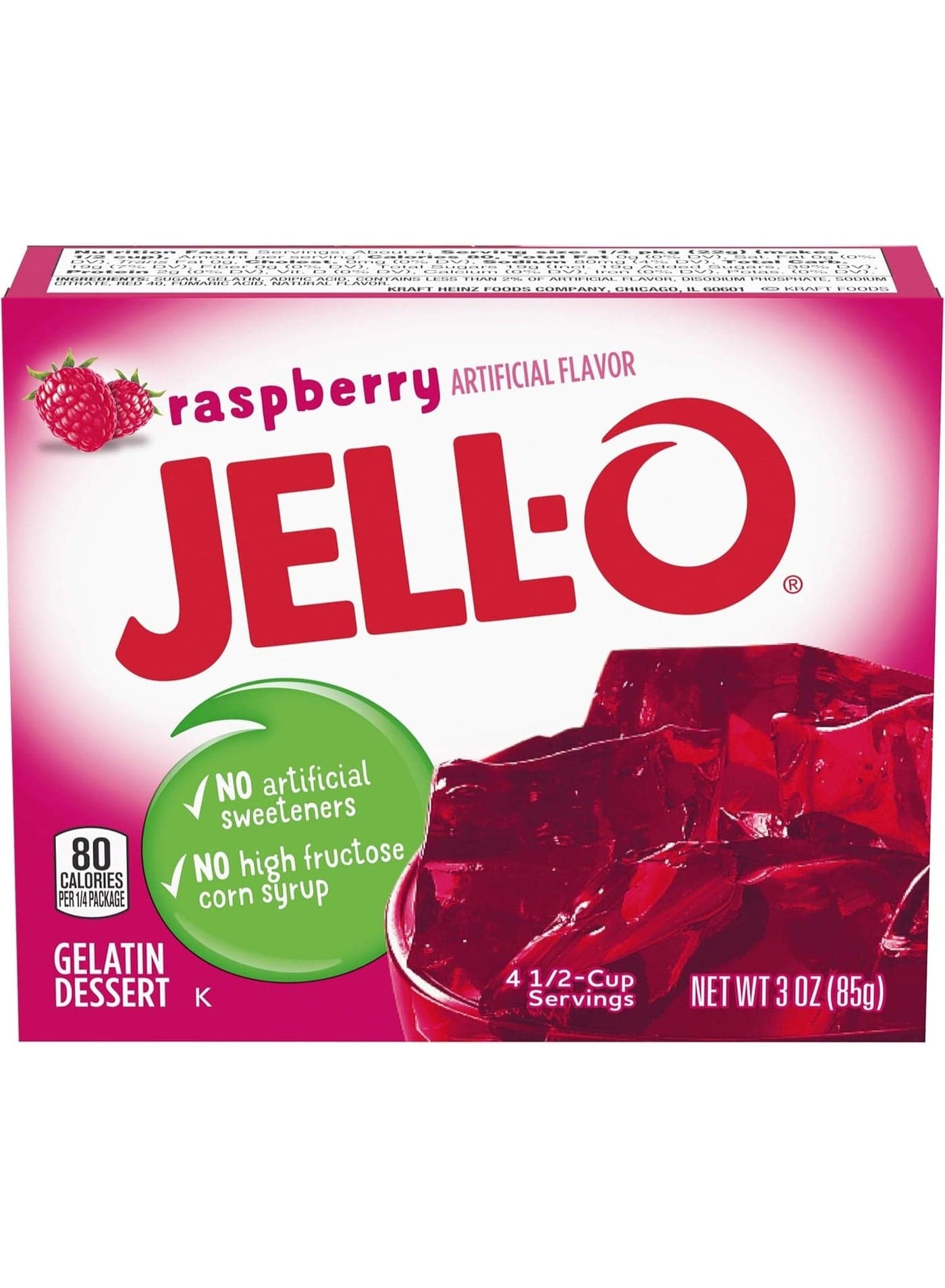 Raspberry Gelatin Dessert 85g