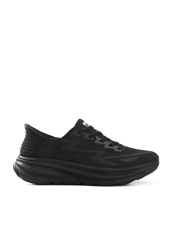 Athlesiure Supportive Men And Women Hands Free Slip-ins Running Shoes Unisex Cushioned Breathable Athletic Fashion Sneakers Non Slip Walking Tennis Shoes Black