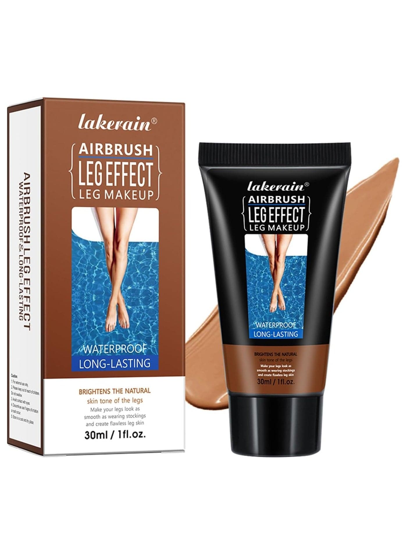 Getaria Leg Makeup Waterproof No Transfer, Leg Foundation Cover up Makeup for Varicose Veins Even Skin, Leg and Body Scar Concealer Makeup for Tattoo Cover Up (#3 Bronze)