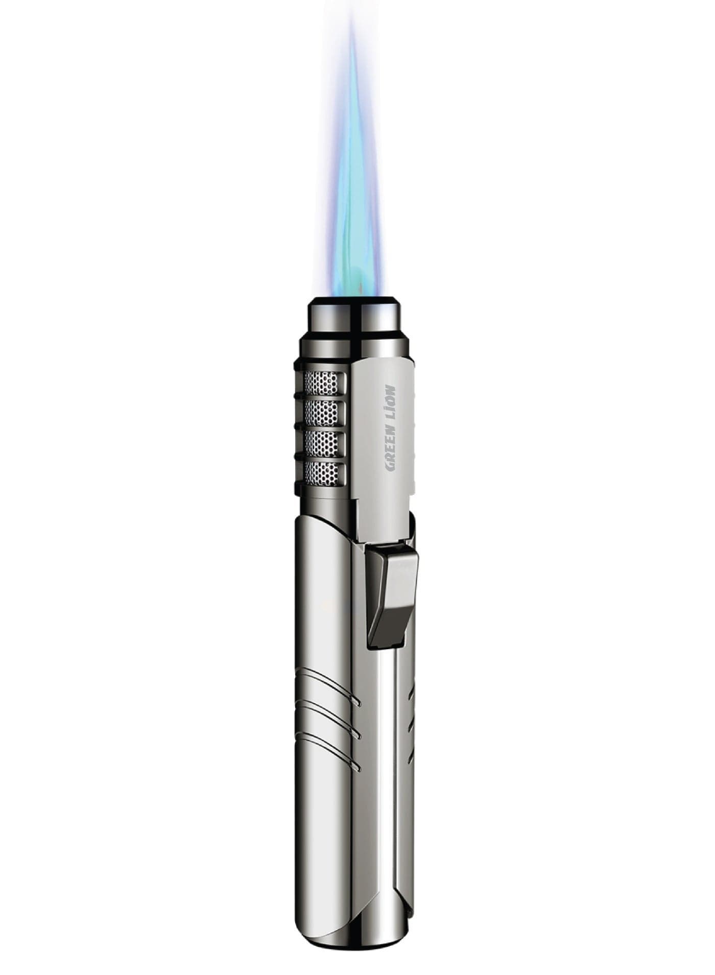 Jet Flame, Windproof, Refillable, Cooling Holes, Jet Flame Lighter, Ergonomic Design, 183ml Capacity, Safety Lock