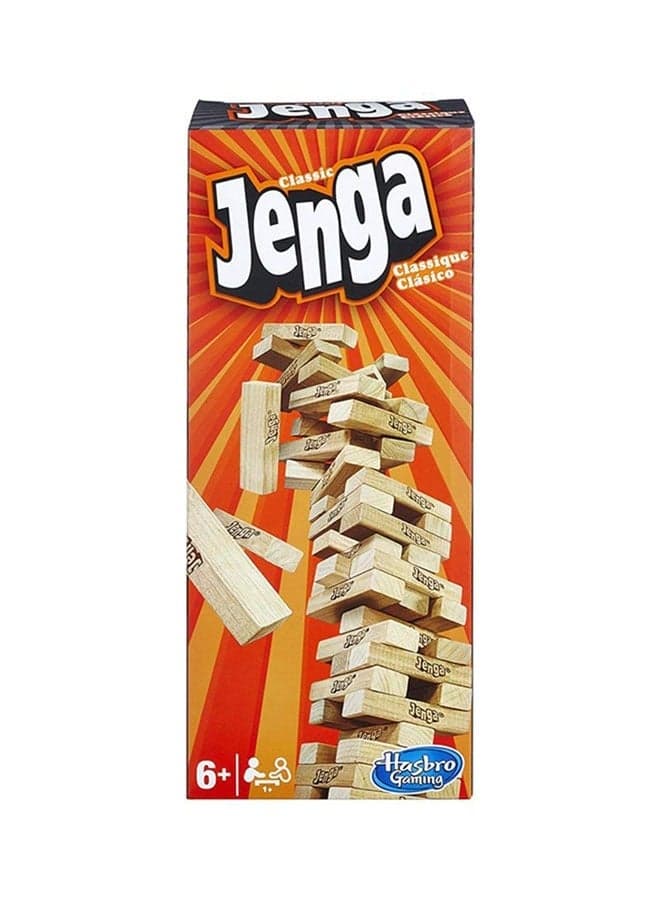 54-Piece Classic Jenga Block Stacking Game Children And Adults Gathering Games