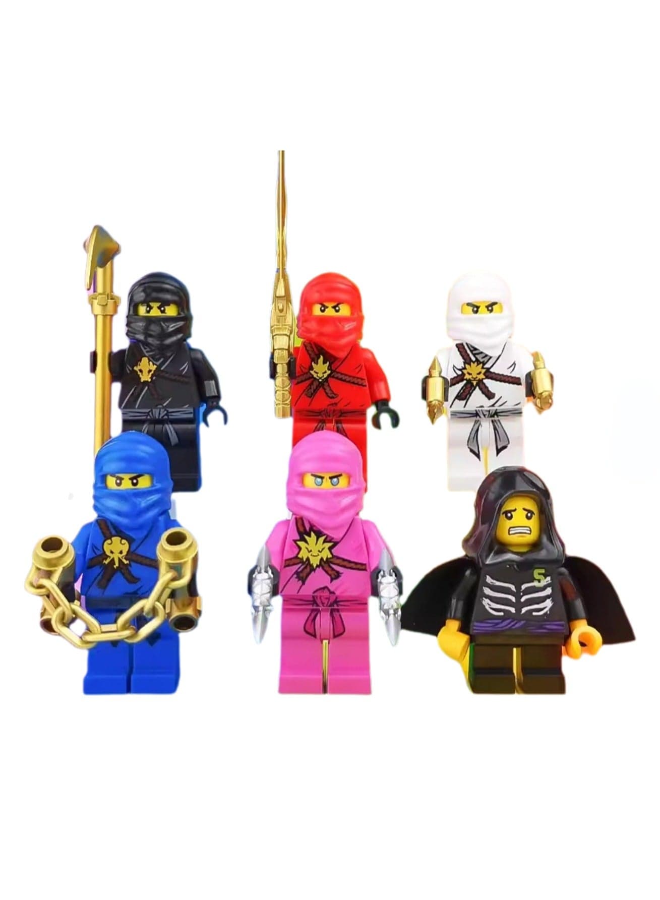 Ninja Small Particle Assembly Toy Building Block Doll Toy(First Generation Ninja 6)