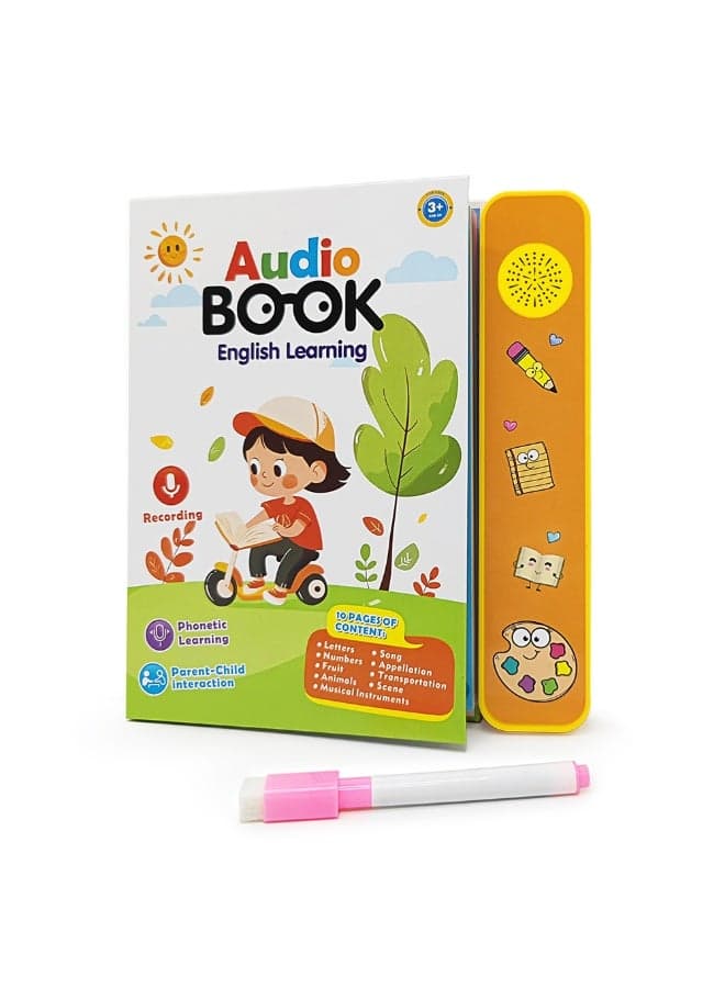 Interactive English Learning Sound Book for Kids | Audio Talking Toy with Songs and Educational Games | Best Gift for Children Boys Girls Ages 3+ Years Old