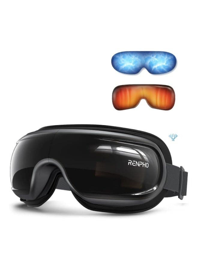 RENPHO Eyeris 3-Voice Control Eye Massager with Heat and Cooling for Migraines FSA/HSA Eligible Christmas Gifts,Heated Eye Mask with DIY Massage Setting, Music Eye Relax Devices,Gifts for Women/Men