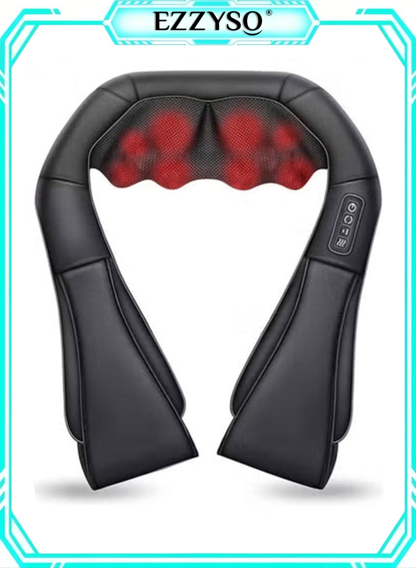 Neck Massager With Heat Shiatsu Massager For Neck Back Shoulder Foot And Leg Deep Kneading Massage Pillow Helps To Relax Muscles At Home Office And Car