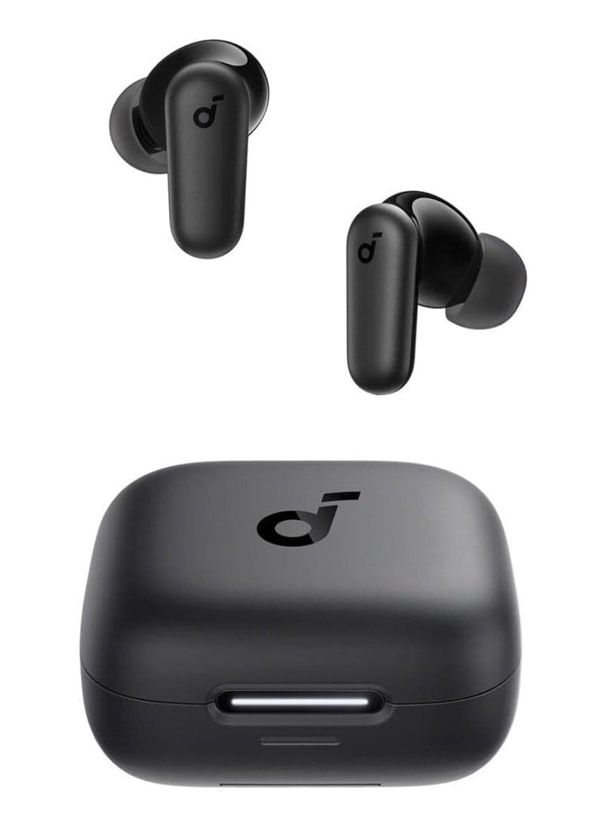 R50i NC | Noise Cancelling Earbuds, Strong and Smart Noise Cancelling, Powerful Bass, 45H Playtime, 2-in-1 Case and Phone Stand, IP54, Wireless Earbuds, Bluetooth 5.4, App Control Black