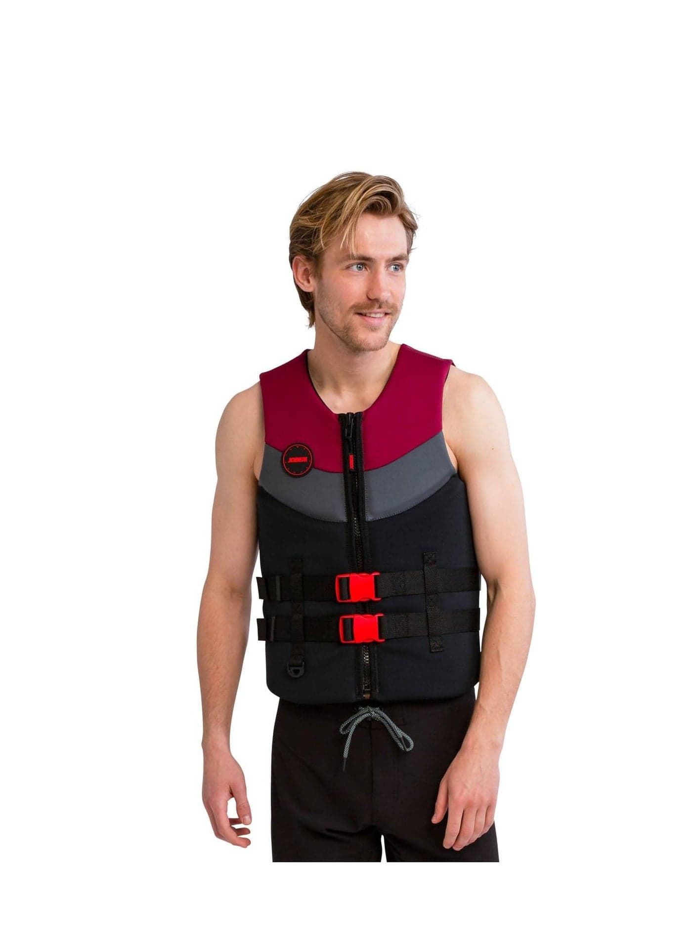 Neoprene Life Vest Men Burgundy Red