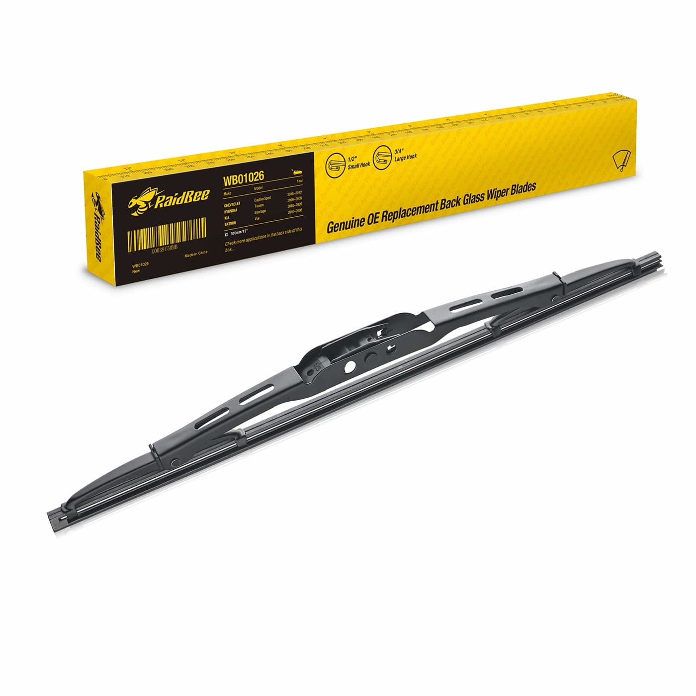 Raidbee12Inch Rear Windshield Wiper Blade Replacement for Buick Envision 20162020 Cadillac SRX 20102016XT5 20172023 Chevy Blazer 20192023 GMC Terrain 2018 OEM Quality 121