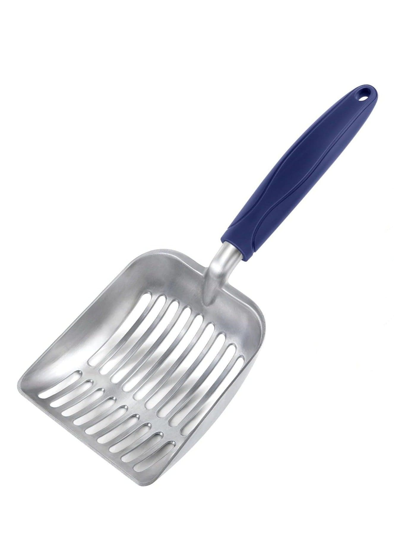 Cat Litter Scoop, Aluminum Alloy Sifter, Kitty Metal Scooper, Deep Shovel, Long Handle, Poop Sifting, Kitten Pooper Lifter, Durable, Heavy Duty, for Litter Box