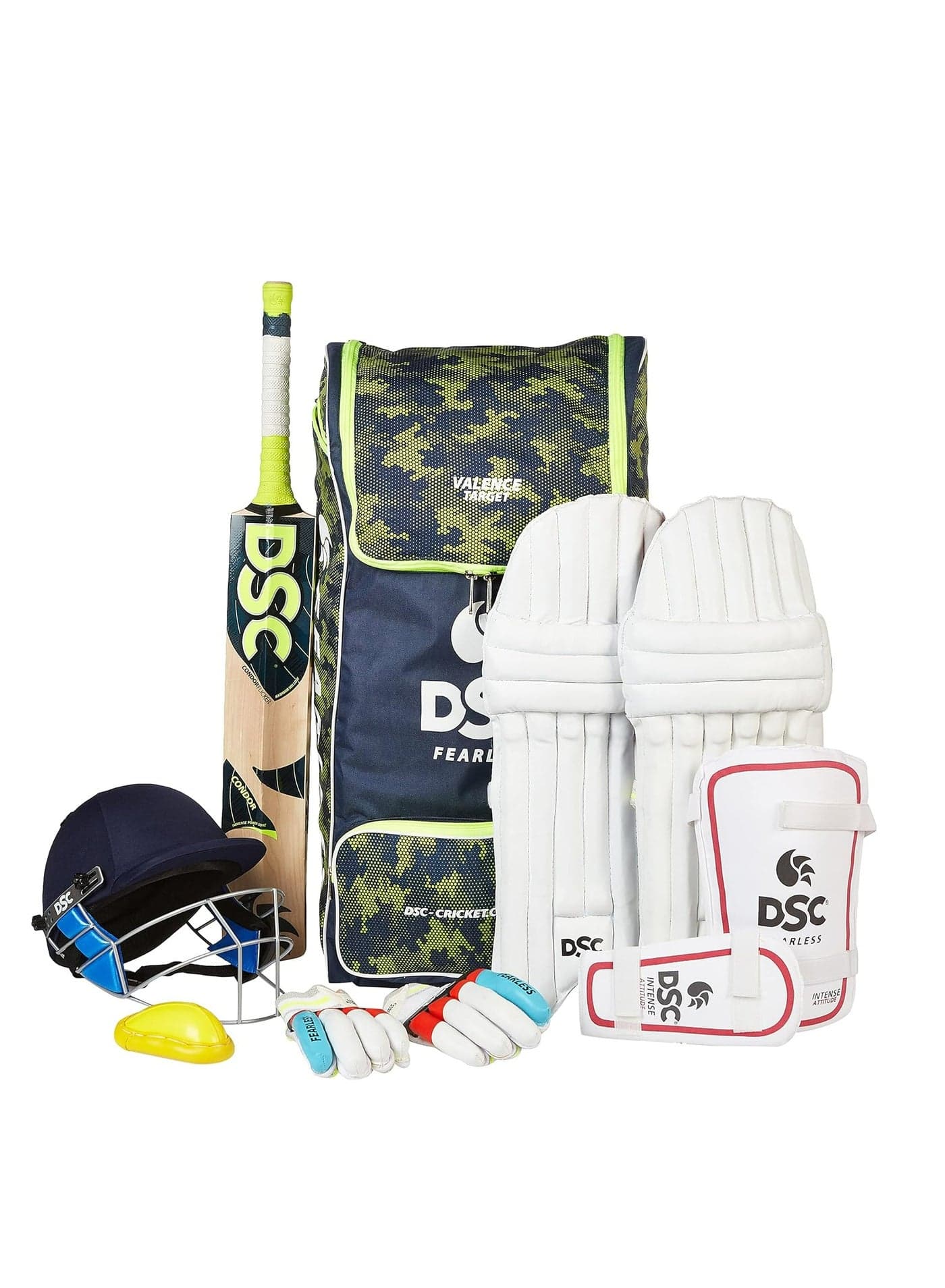 Premium Complete Kit With Helmet Cricket Kit | Right Hand | Kit for Men | Polyvinyl Chloride | Adult | Size 4