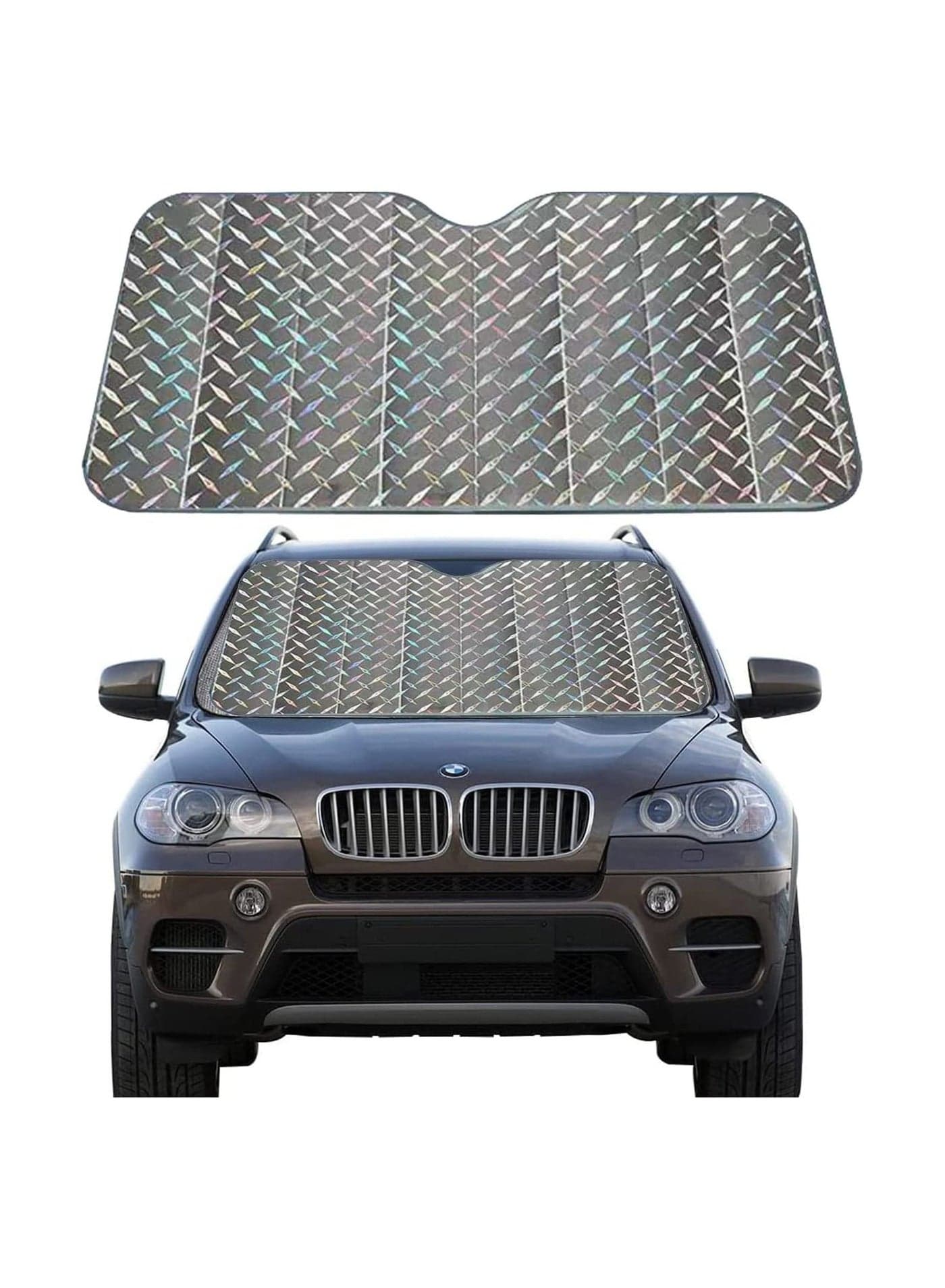 Thicken 5-Layer UV Reflector Accordion Folding Auto Front Window Sunshade Visor Shield Cover 140*75 cm